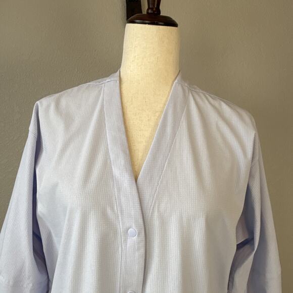 Lululemon Womens WovenAir Snap Button Front Dress Size 4 Heathered Pastel Blue - Picture 5 of 12